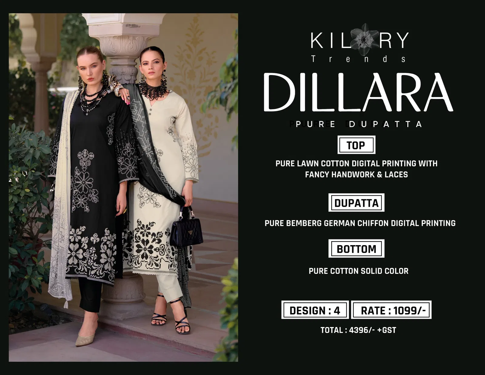 Dilara By Kilory Lawn Cotton Printed Salwar Kameez Wholesale Price In Surat